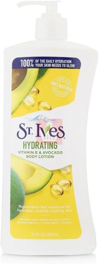 St. Ives Hyderating Vitamin E & Avacado Body Lotion, 621ml.