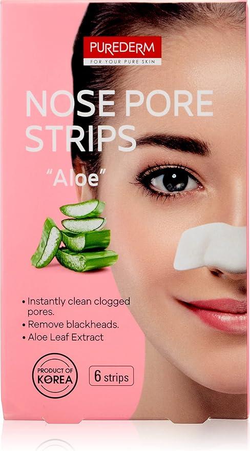 Purederm Nose Pore Strips - Aloe - 6 Strips