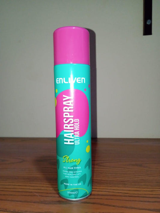 سبراي تثبيت الشعر إنليفن ألترا هولد - تثبيت قوي، 300 مل