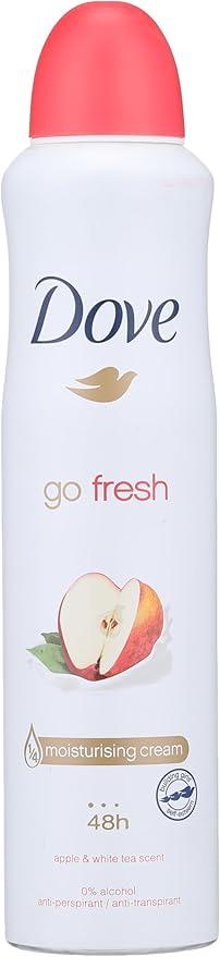 Dove Go Fresh Anti-Perspirant Deodorant Spray - Apple & White Tea Scent - 250ml