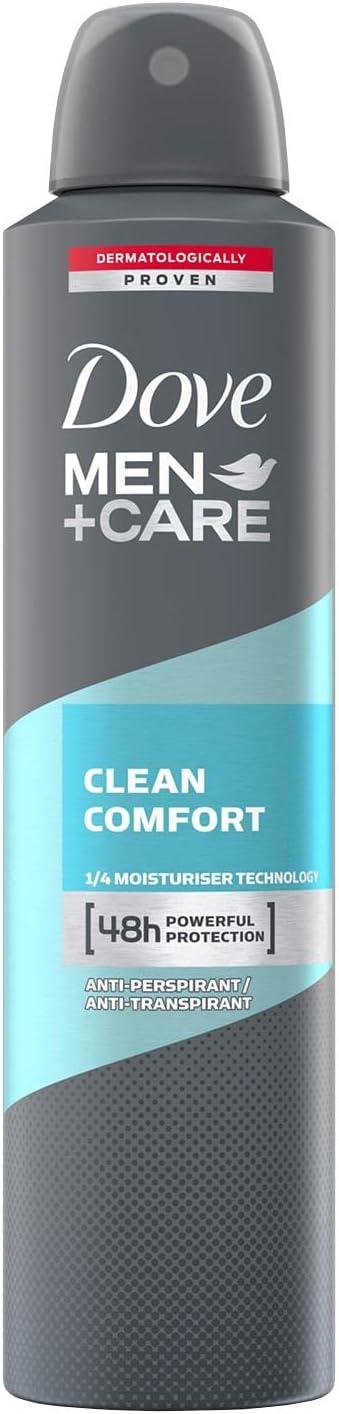 Dove Men+Care Clean Comfort Anti-Perspirant Deodorant Spray - 250ml