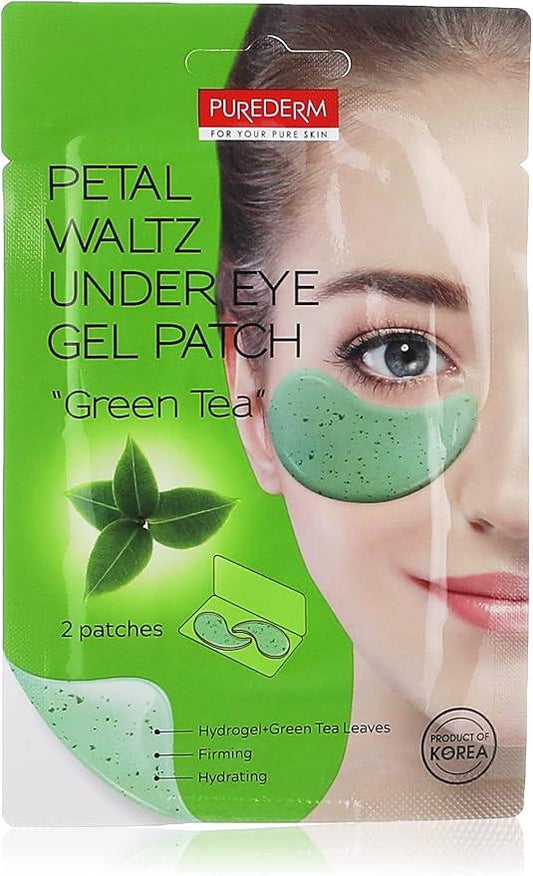 Purederm PETAL WALTZ UNDER EYE GEL PATCH  "Green Tea"