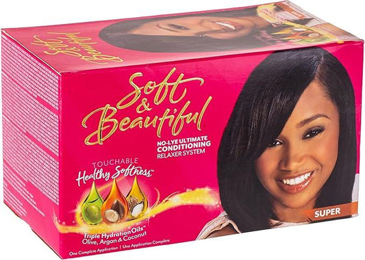 The soft & Beautiful No-lye Ultimate Conditioning Relaxer System SUPER