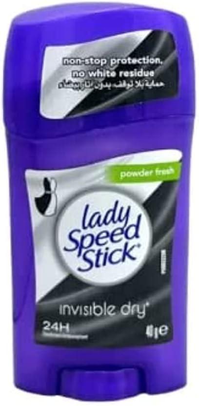 Lady speed Anti-Perspirant & Deodorant, Invisible Dry, Black & White (Powder Fresh) 40g