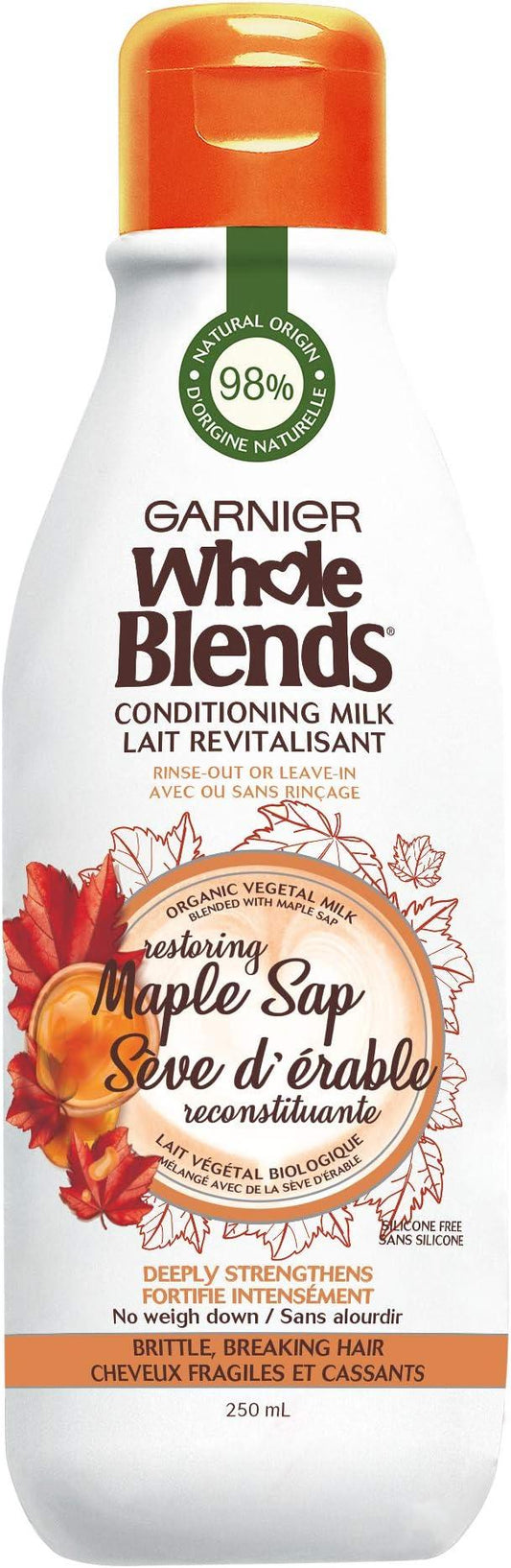 Garnier Whole Blends Conditioning Milk - Restoring Maple Sap - 250ml
