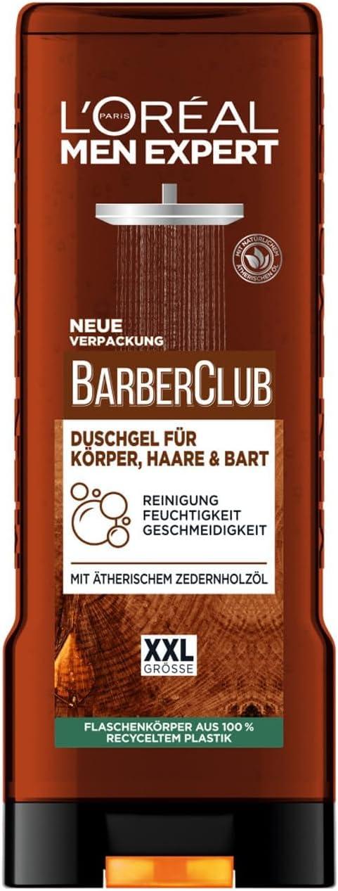 L'Oréal Men Expert Barber Club XXL Shower Gel for Men, Body, Hair & Beard – 400ml