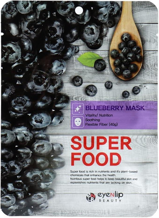 Eyenlip Super Food Blueberry Sheet Mask – 23ml (1 Sheet)