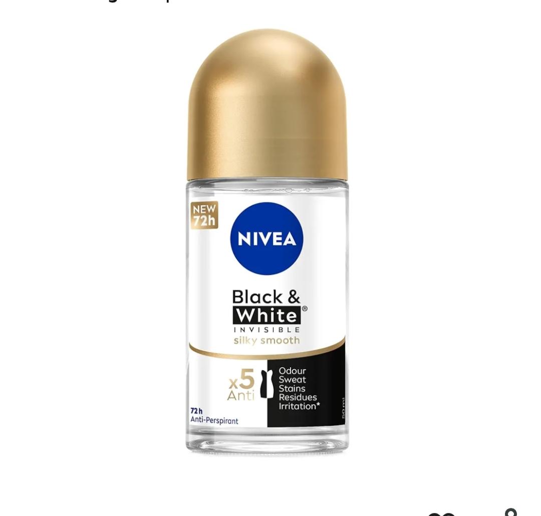 ROLL-ON BLACK WHITE SILKY 50ML